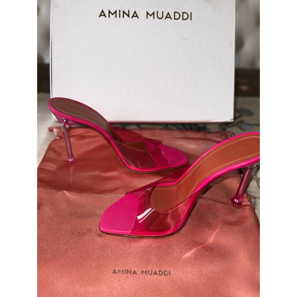 Amina Muaddi
105mm Alexa PVC mules Size 38 - Picture 7 of 16